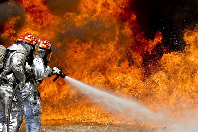 Victime d'un incendie
